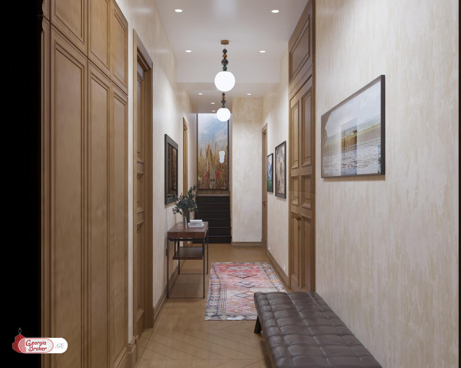 იყიდება ახალი აშენებული 5 ოთახიანი ბინა მთაწმინდაზე